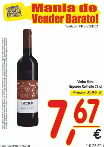 Vinho Tinto Esporao Colheita 75cl