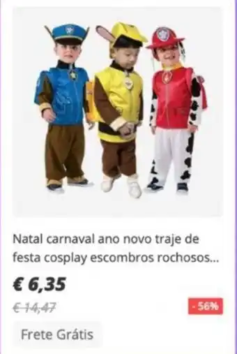 AliExpress Natal Carnaval Ano Novo Traje de Festa Cosplay Escombros promoção