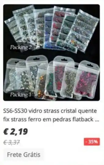 Vidro strass Cristal Quente fix Strass ferro em pedras