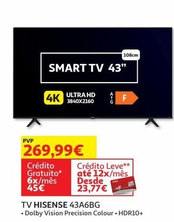 Auchan Tv hisense promoção