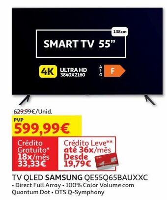 Auchan Tv qled samsung promoção