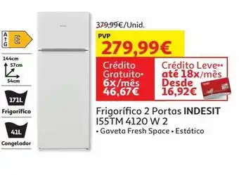 Auchan Frigorifico 2portas indesit promoção