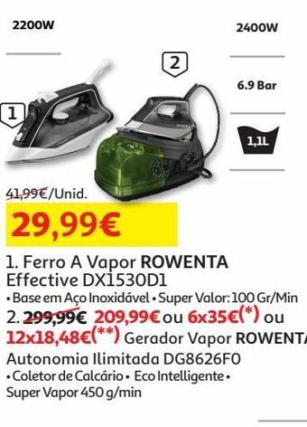 Ferro a vapor rowenta