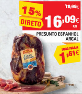 Continente Presunto Espanhol Argal promoção