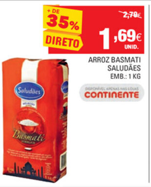 Arroz Basmati Saludães 1kg