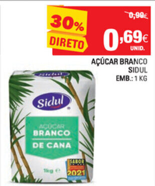Continente Açúcar Branco Sidul 1kg promoção