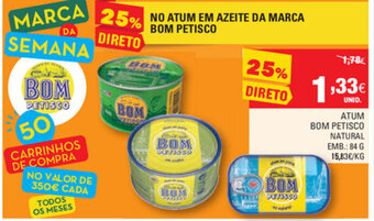 Atum Bom Petisco Natural 84g