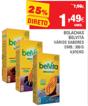 Continente Bolachas Belvita 300g promoção