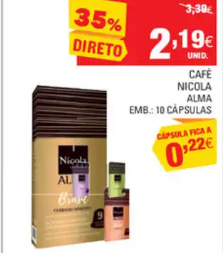 Continente Café Nicola Alma 10 Cápsulas promoção
