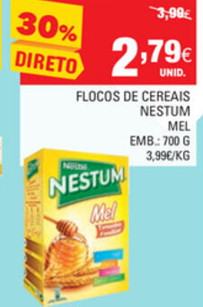 Continente Flocos de Cereais Nestum Mel 700g promoção