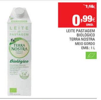 Continente Leite Pastagem Biológico Terra Nostra 1L promoção