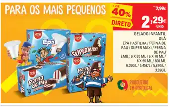 Continente Gelado Infantil Olá 6x6oml/ 6x70ml/ 6x65ml/ 600ml promoção