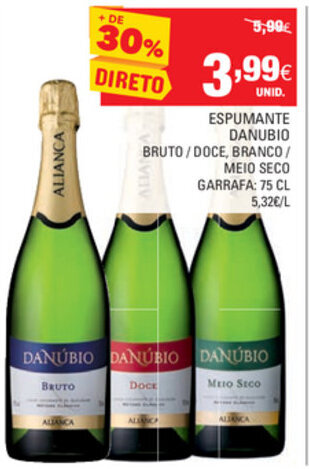 Continente Espumante Danubio 75cl promoção