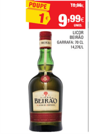 Continente Licor Beirão 70cl promoção