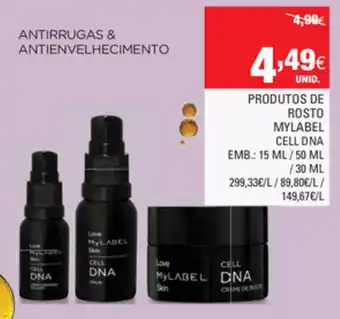 Continente Produtos de Rosto Mylabel Cell DNA promoção