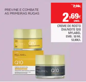 Continente Creme de Rosto Dia/Noite Q10 Mylabel 50ml promoção