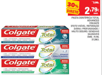 Continente Pasta Dentífrica Total Advanced Colgate 75ml promoção
