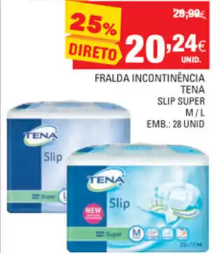 Continente Fralda Incontinência Tena promoção