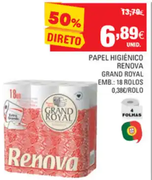 Continente Papel Higiénico Renova 18 Rolos promoção