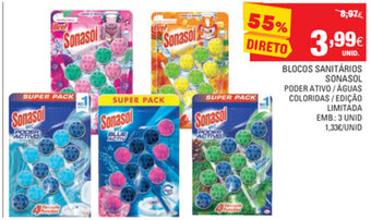 Continente Blocos Sanitários Sonasol 3 Unid promoção