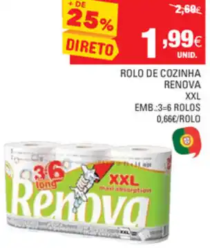 Continente Rolo de Cozinha Renova promoção
