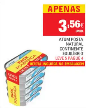 Continente Atum Posta Natural Continente promoção