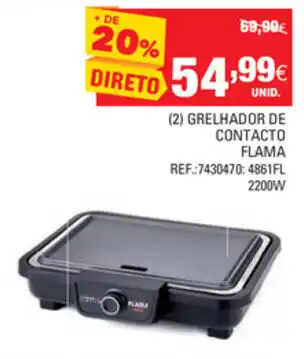 Grelhador de Contacto Flama