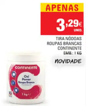 Tira Nódoas Poupas Brancas Continente 1kg