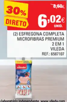 Continente Esfregona Completa Microfibras Premium 2 em 1 Vileda promoção