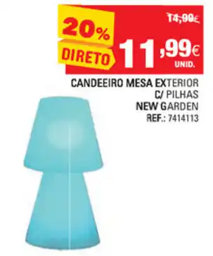Continente Candeeiro Mesa Exterior C/ Pilhas New Garden promoção