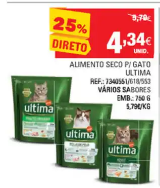Continente Alimento Seco P/Gato Ultima 750g promoção