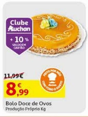 Auchan Bolo doce de ovos promoção