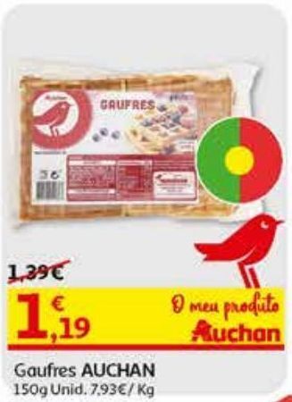 Gaufres auchan 150 g