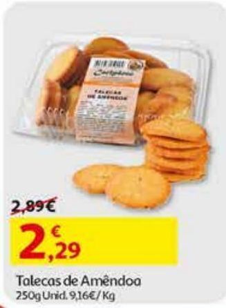 Talecas de amendoa 250 gr