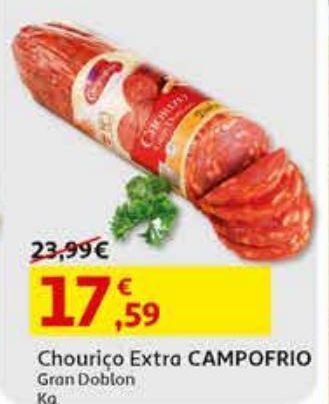 Auchan Chouriço extra campofrio gran doblon kg promoção
