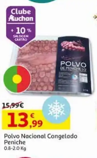 Auchan Polvo nacional peniche 0.8-2.0kg congelado kg promoção