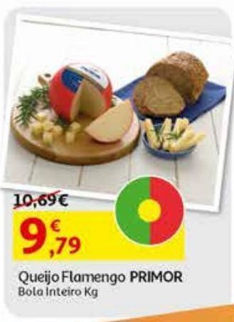 Auchan Queijo flamengo primor bola inteiro kg promoção