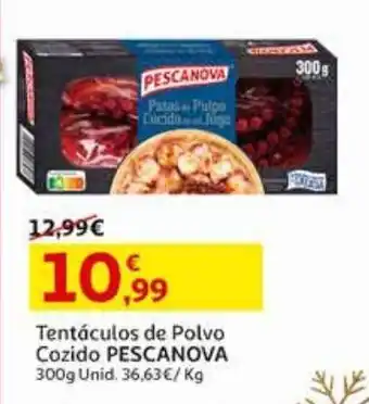 Auchan Tentáculos de polvo pescanova cozido 300 gr promoção