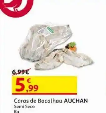 Auchan Caras de bacalhau auchan semi seco kg promoção
