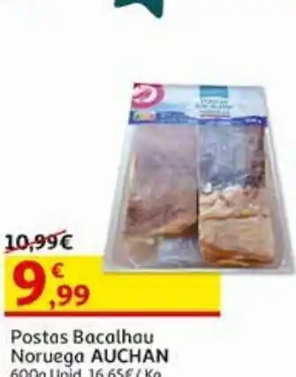 Auchan Postas bacalhau noruega auchan 600 gr promoção