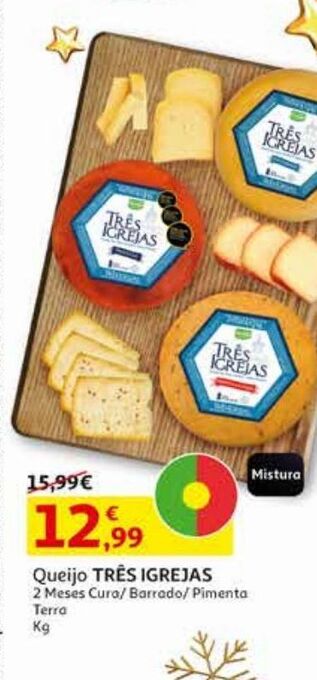 Auchan Queijo três igrejas promoção