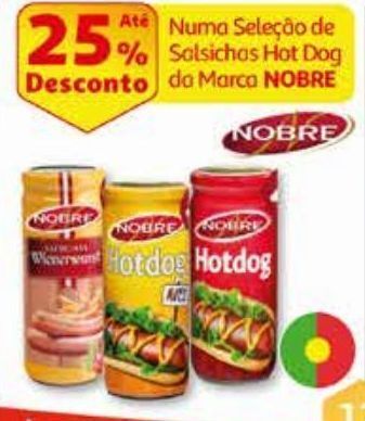 Auchan Salsichas aves nobre promoção