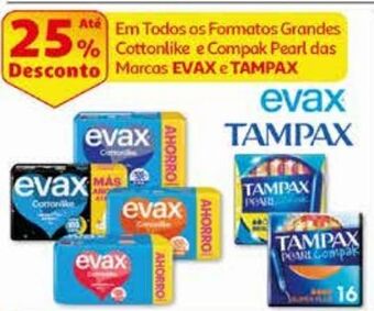 Auchan Pensos higiénicos evax promoção