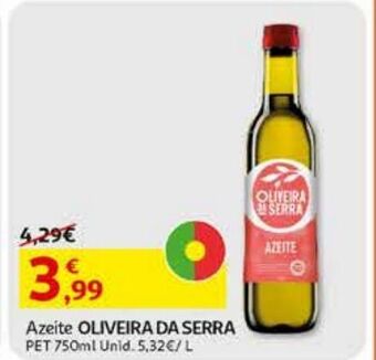 Auchan Azeite oliveira da serra pet 750 ml promoção