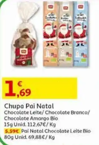 Auchan Chupa pai natal promoção