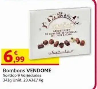 Auchan Bombons vendome sortido 9 variedades 341g promoção