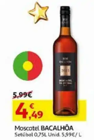 Auchan Moscatel bacalhôa de setubal 0.75 l promoção