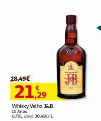 Auchan Whisky velho j&b promoção