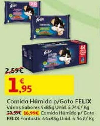 Auchan Comida húmida gato felix promoção