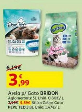 Auchan Areia p/ gato bribon promoção